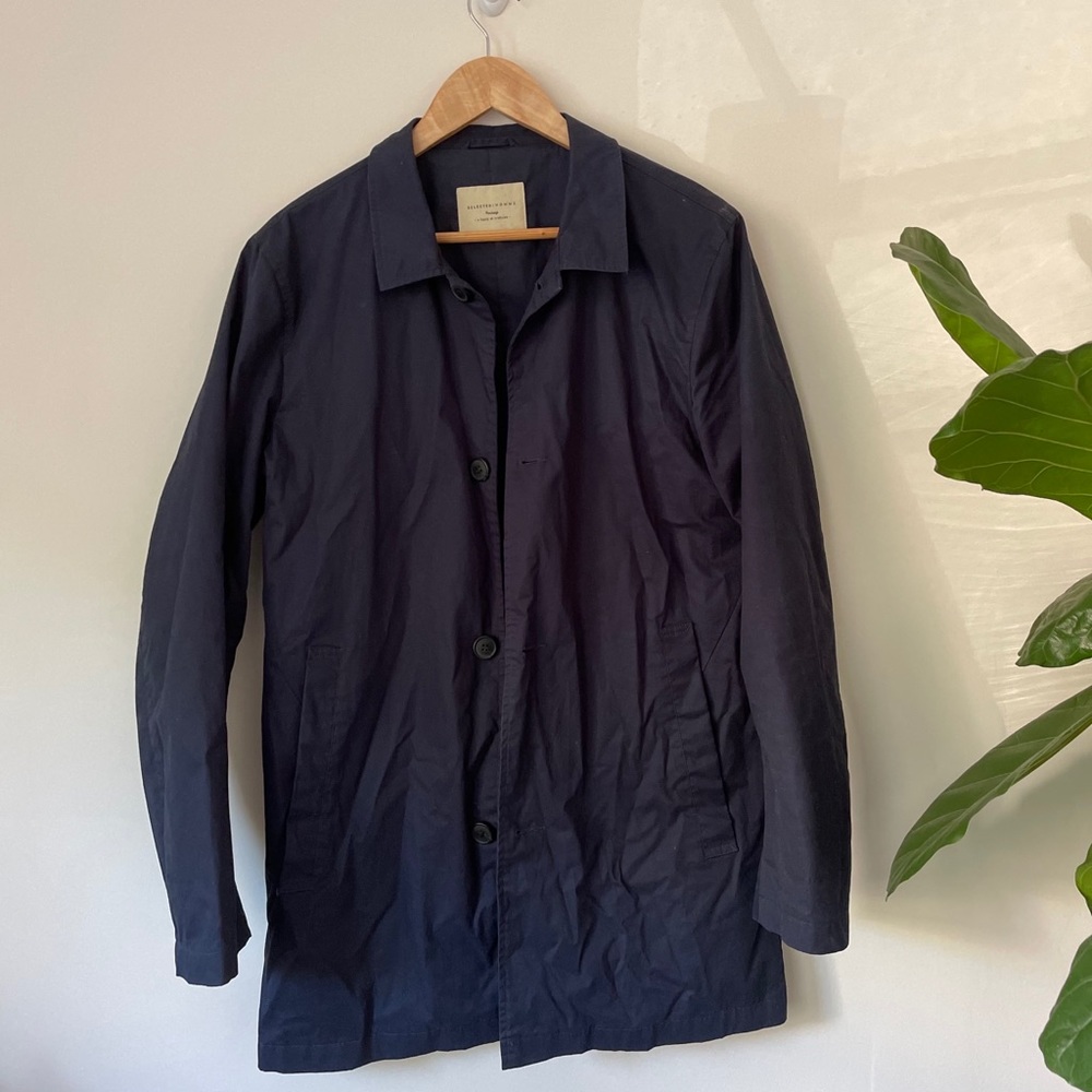 Selected Homme Blue Trench (small)
